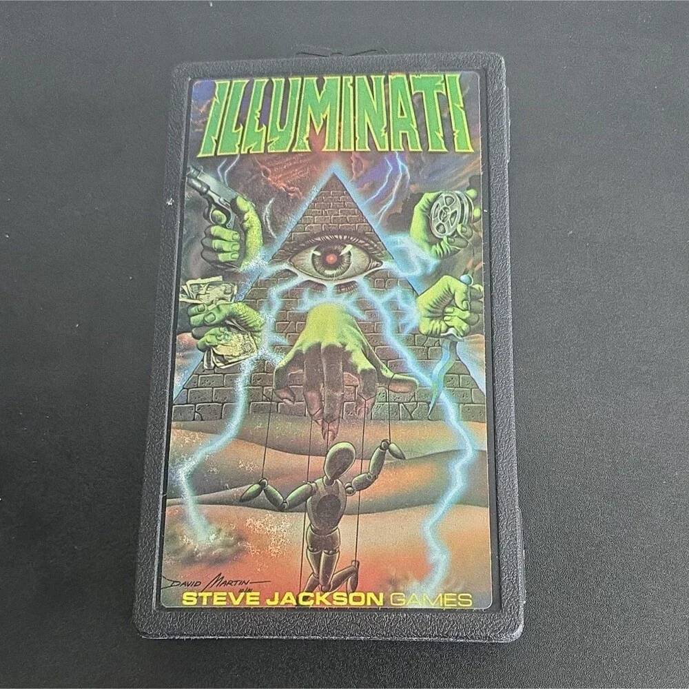 Illuminati Steve Jackson Games w/ Expansions 1 & 2 (1982-1983) [A]